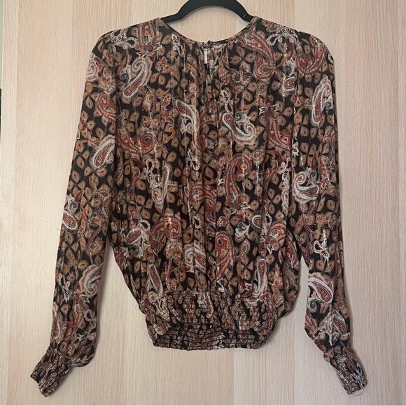 ⭐️ Roan & Ryan Paisley Blouse - Picture 1 of 3